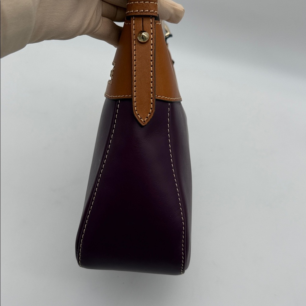 Dooney & Bourke Wexford Leather Crossbody 25 Plum Wine - Picture 4 of 14